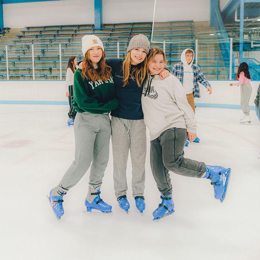 Students Ice Skating